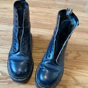Vintage 90s y2k made in England MIE 1460 navy blue Dr martens boots RARE 6